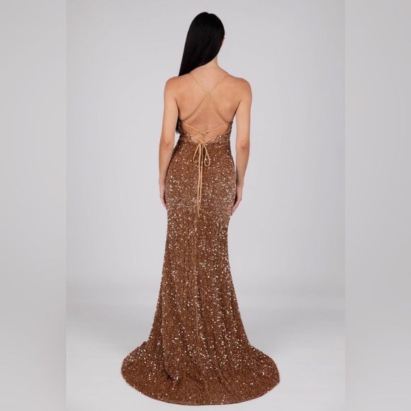 Bronze Formal Gown ✨ - Picture 2 of 6